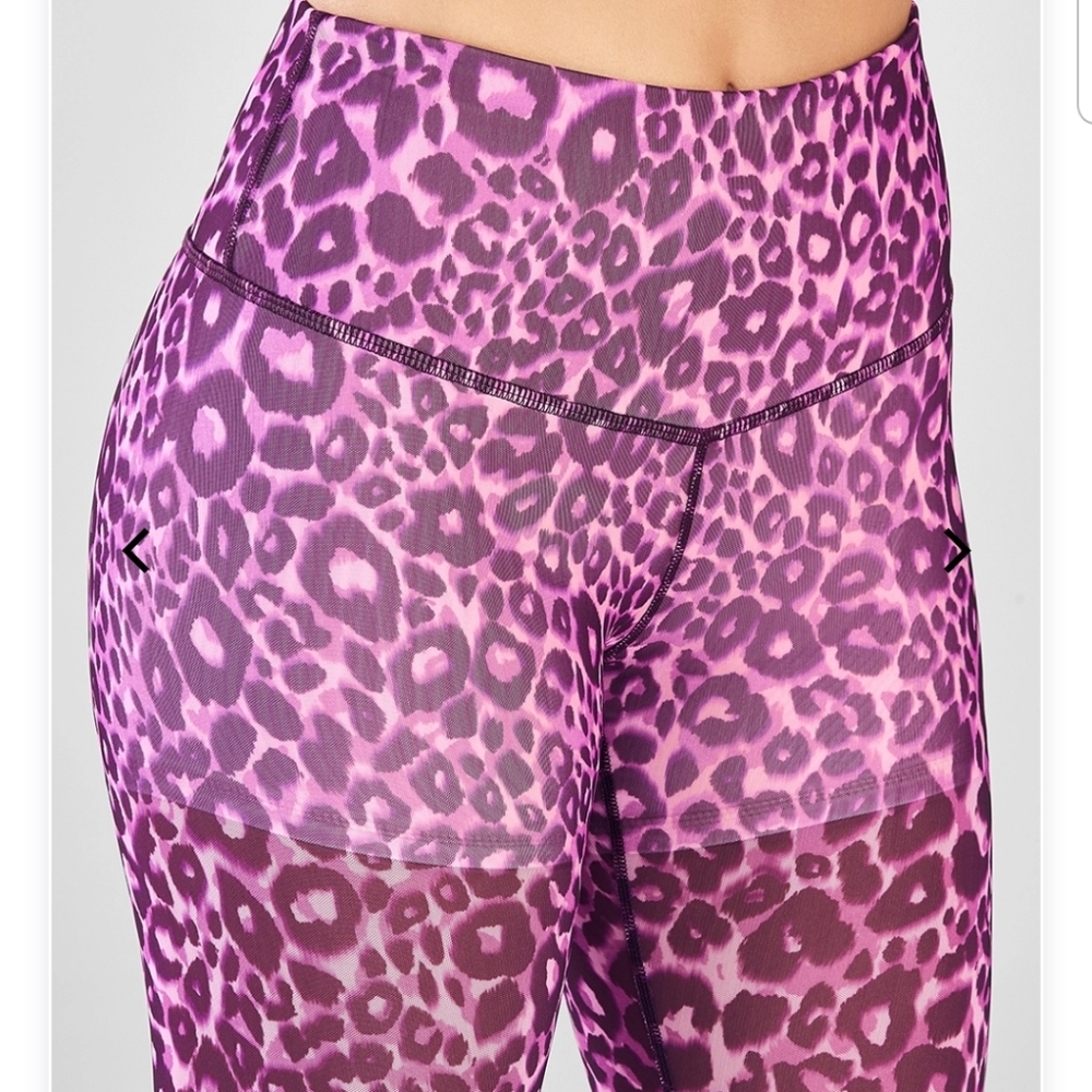 Fabletics High-Waisted Pureluxe Mesh Leggings Xxs - image 2